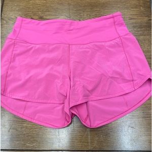 Lululemon pink shorts- 4 in